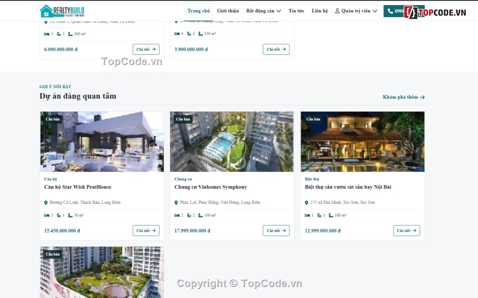web bất động sản,website,website bất động sản